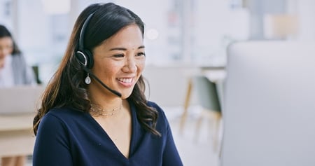 Friendly and Professional Customer Service Agent With Headset Friendly and Professional Customer Service Agent With Headset